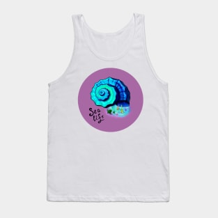 Fish Shell Art 10 Tank Top